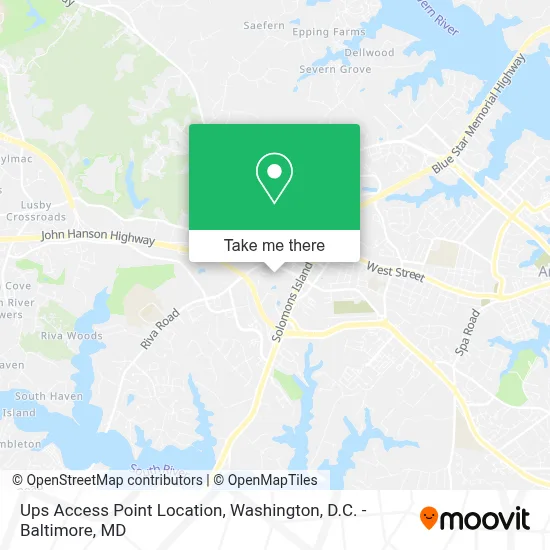 Ups Access Point Location map