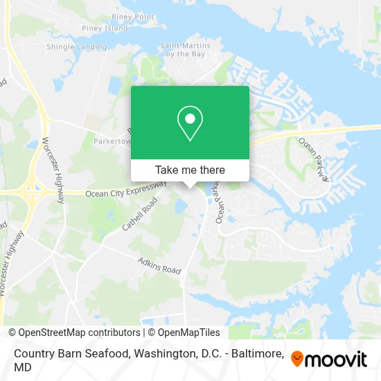 Country Barn Seafood map