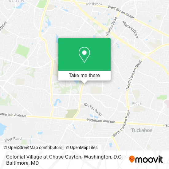 Colonial Village at Chase Gayton map
