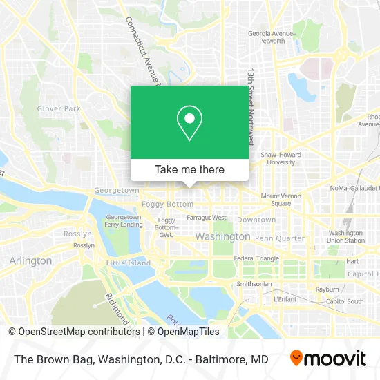 The Brown Bag map