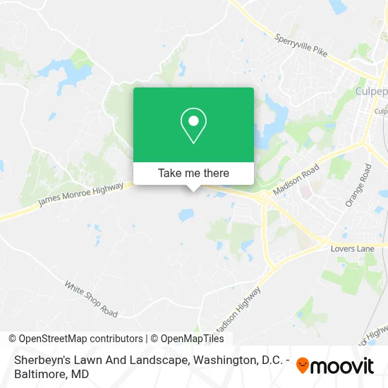 Sherbeyn's Lawn And Landscape map
