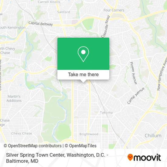 Silver Spring Town Center map