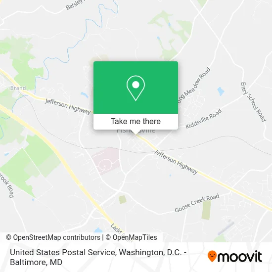 United States Postal Service map