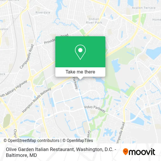 Olive Garden Italian Restaurant map