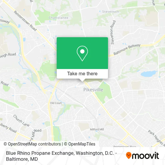 Blue Rhino Propane Exchange map