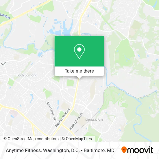 Anytime Fitness map