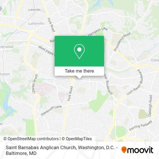 Saint Barnabas Anglican Church map