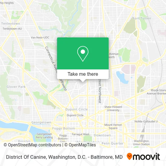 District Of Canine map