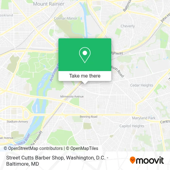 Street Cutts Barber Shop map