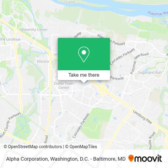 Alpha Corporation map