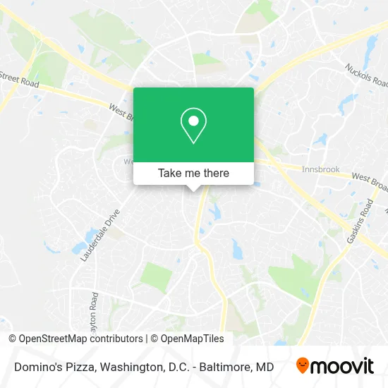 Domino's Pizza map
