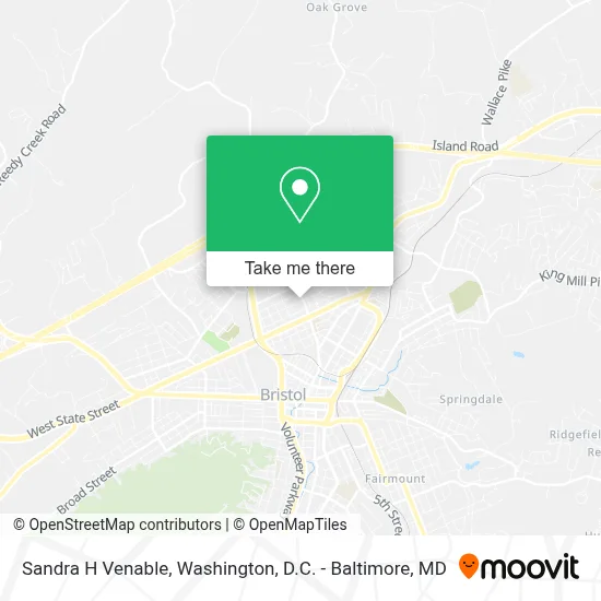 Sandra H Venable map