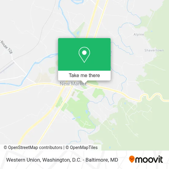 Western Union map