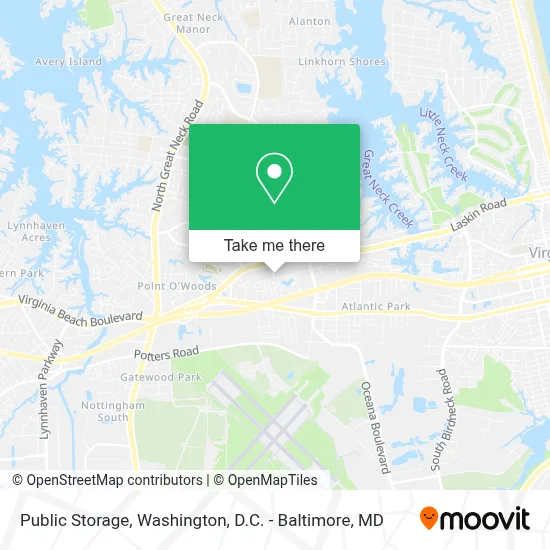 Public Storage map