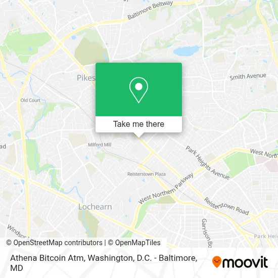 Athena Bitcoin Atm map