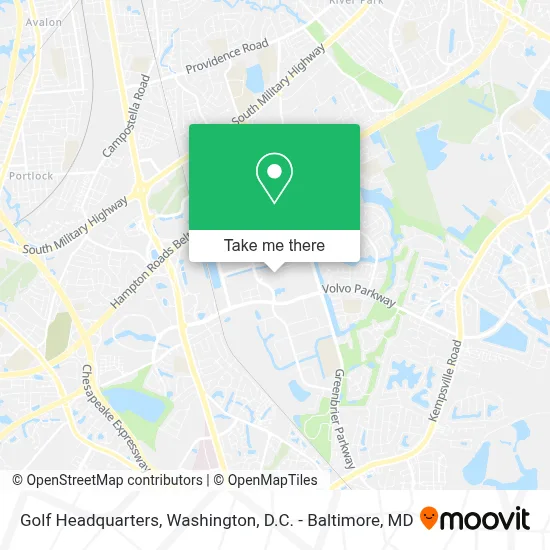 Golf Headquarters map