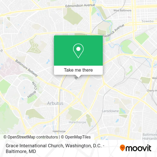 Grace International Church map