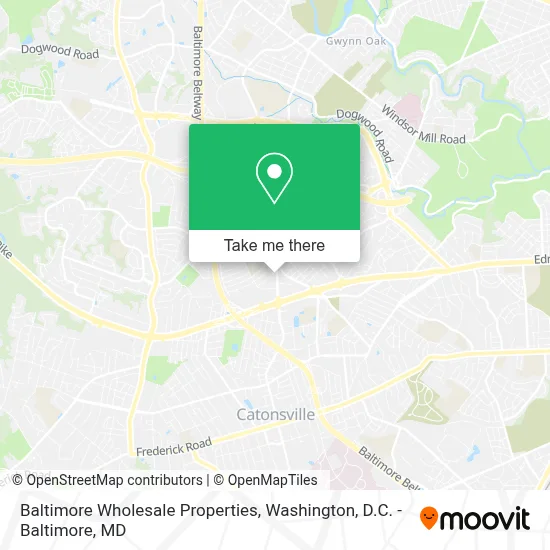 Baltimore Wholesale Properties map
