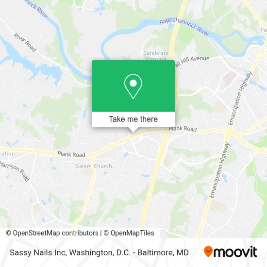 Sassy Nails Inc map