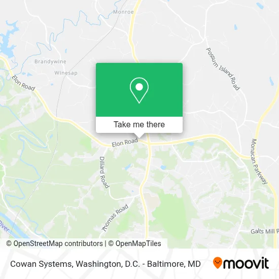 Cowan Systems map