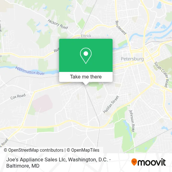 Joe's Appliance Sales Llc map