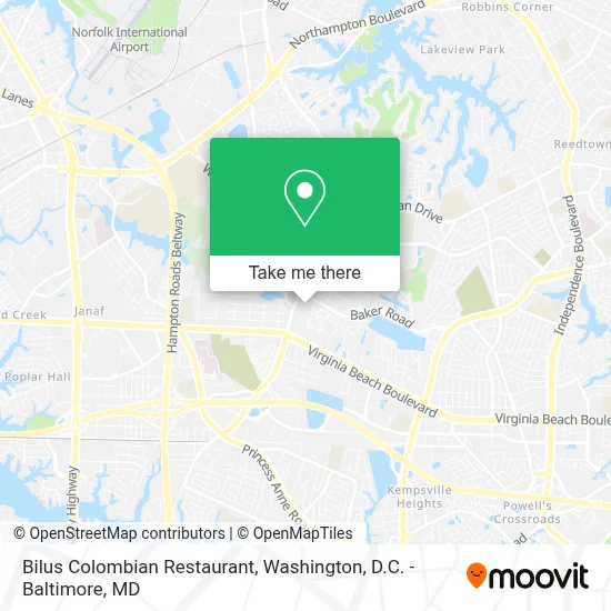 Bilus Colombian Restaurant map