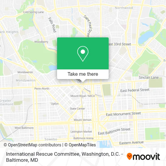 International Rescue Committee map