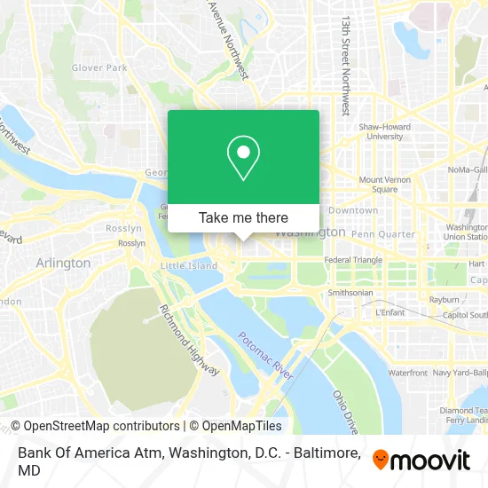 Bank Of America Atm map