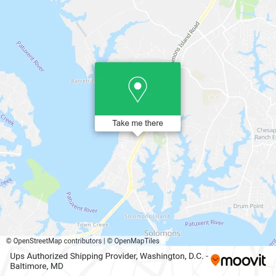 Ups Authorized Shipping Provider map