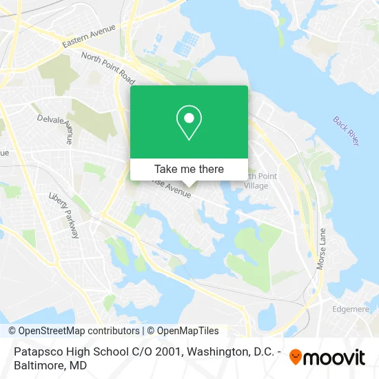 Patapsco High School C/O 2001 map