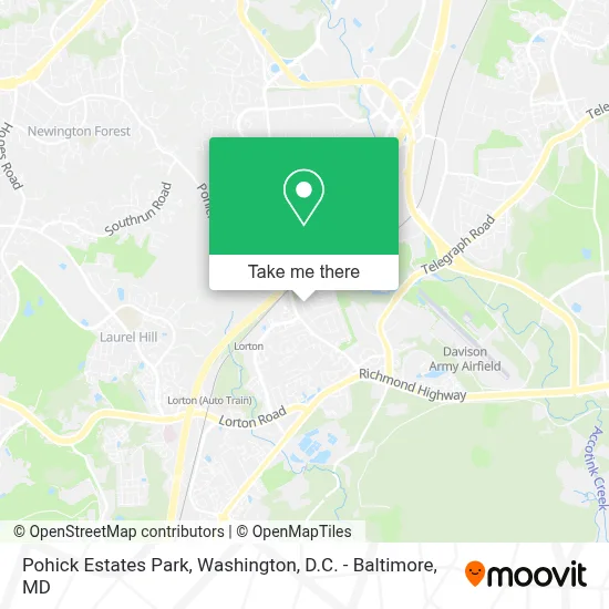 Pohick Estates Park map