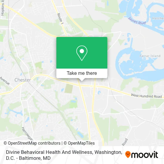 Divine Behavioral Health And Wellness map