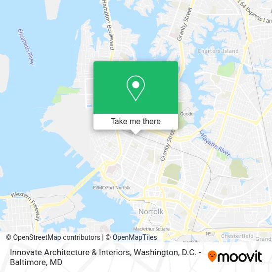 Innovate Architecture & Interiors map
