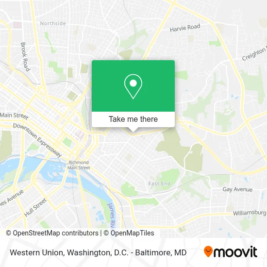 Western Union map