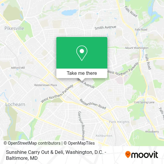 Sunshine Carry Out & Deli map