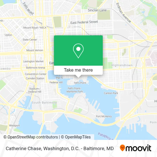 Catherine Chase map