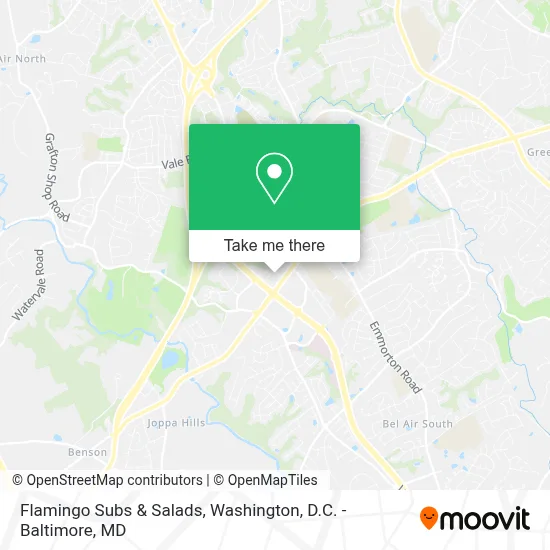 Flamingo Subs & Salads map