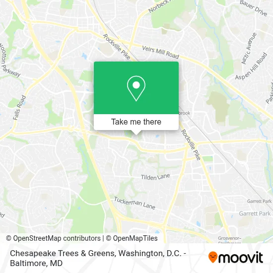 Chesapeake Trees & Greens map