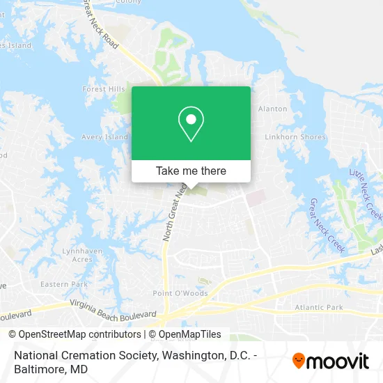 National Cremation Society map