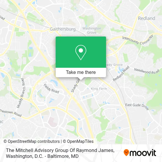 The Mitchell Advisory Group Of Raymond James map