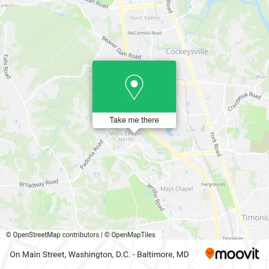 On Main Street map