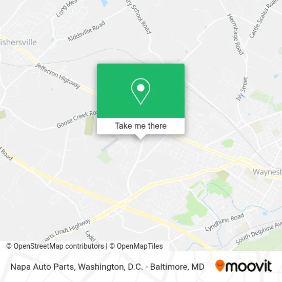 Napa Auto Parts map