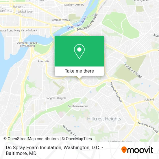 Dc Spray Foam Insulation map
