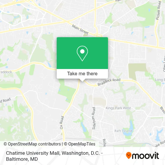 Chatime University Mall map