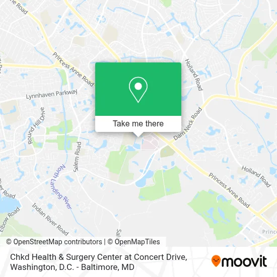 Chkd Health & Surgery Center at Concert Drive map