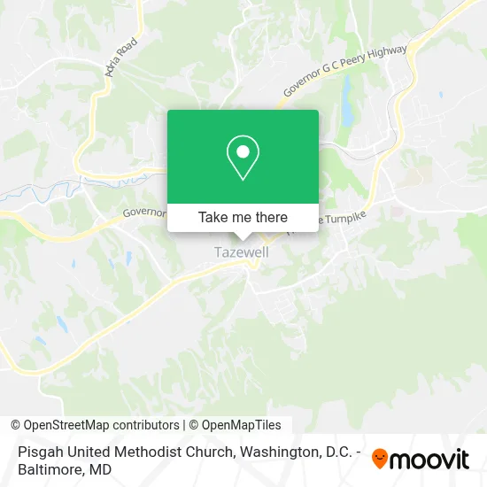 Pisgah United Methodist Church map