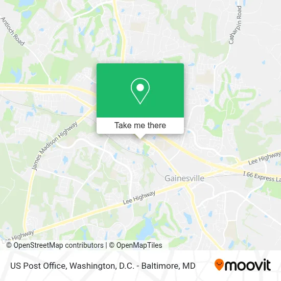 Us Post Office map
