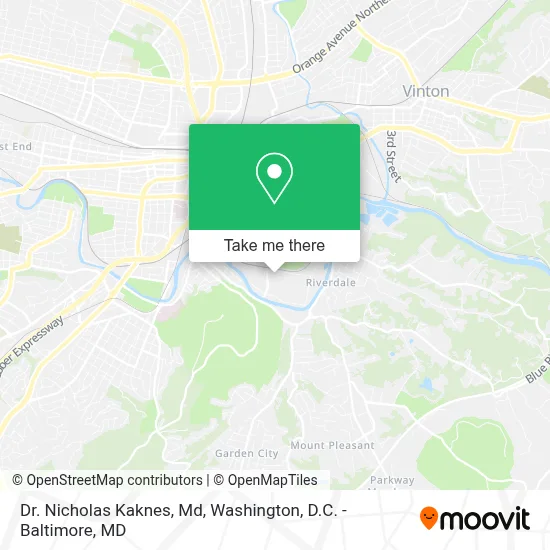 Dr. Nicholas Kaknes, Md map