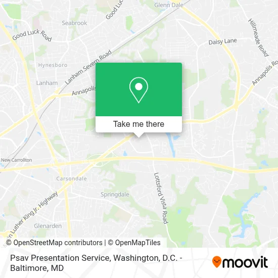 Psav Presentation Service map