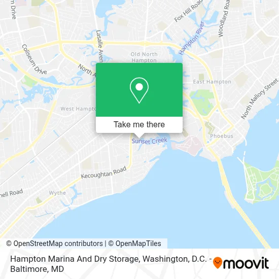 Hampton Marina And Dry Storage map